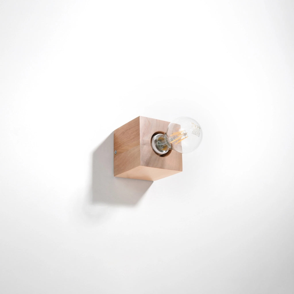 Applique da parete DORMA in legno chiaro E27 Pure Lume