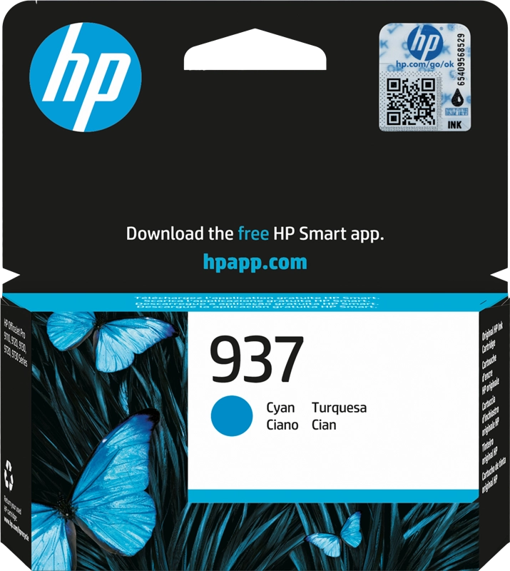 HP Cartuccia di inchiostro ciano originale 937