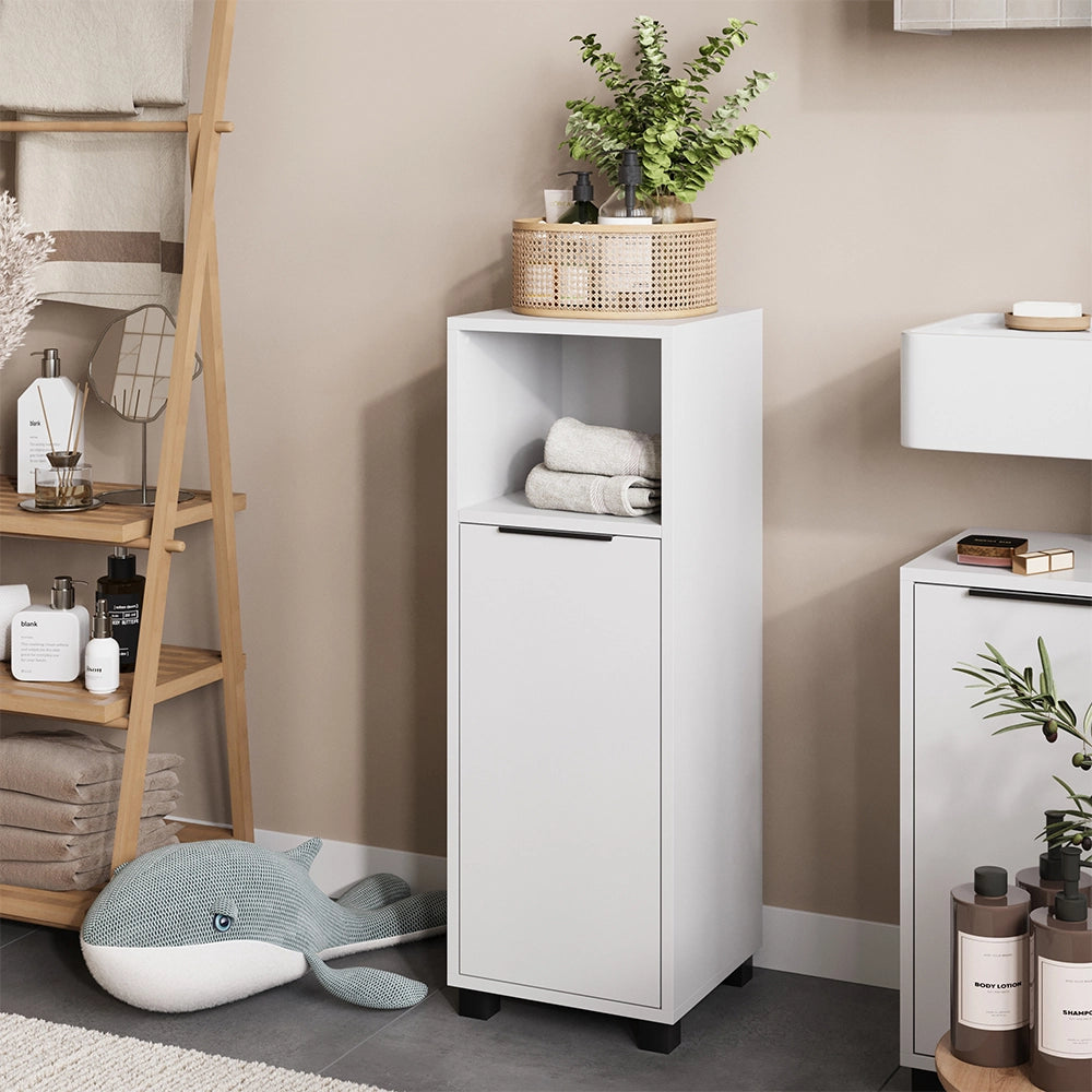 Vicco mobiletto bagno Bianco 30 x 86 cm con 3 scomparti