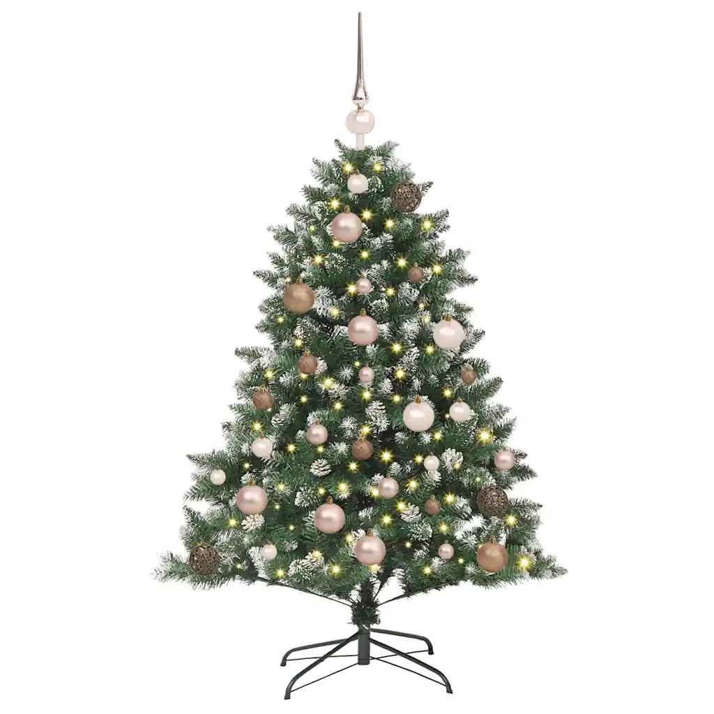 Albero di Natale artificiale con 150 LED Verde 120 cm