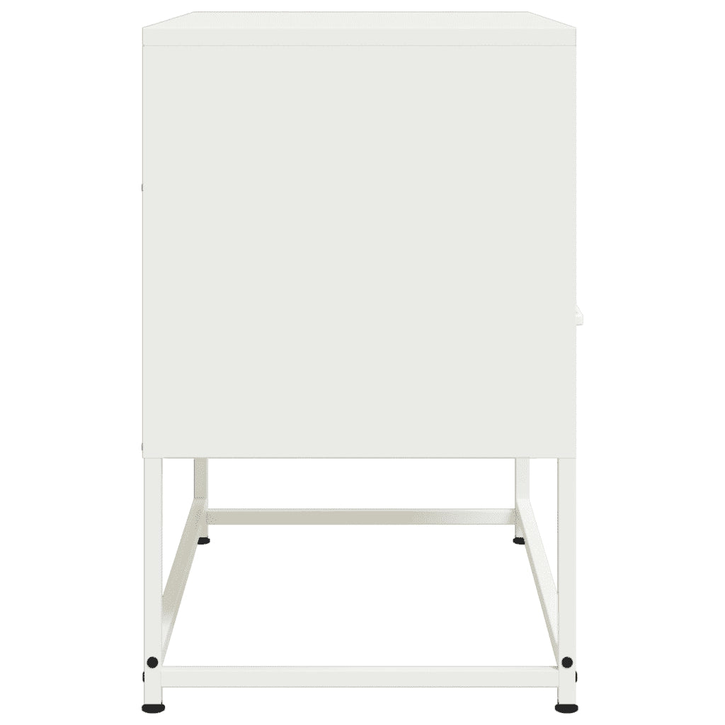 Mobile TV Bianco 68x39x60,5 cm in Acciaio 846553