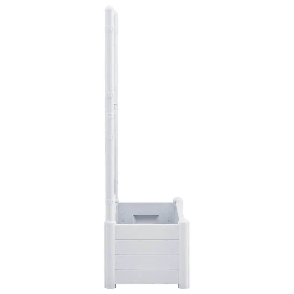 Fioriera da Giardino con Graticcio 100x43x142 cm PP Bianco