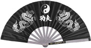 Tai Chi Fan in Acciaio Inossidabile - Design Orientale - 64 x 35 cm