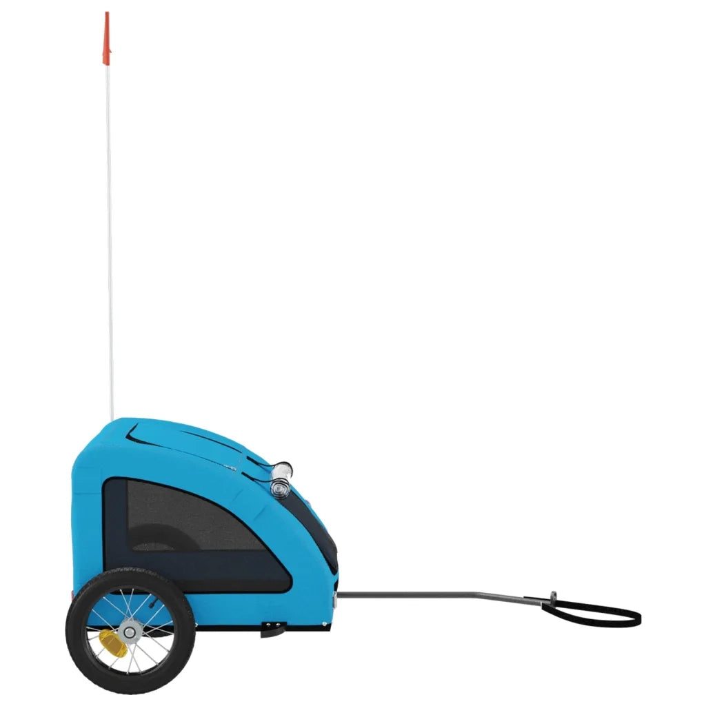 Rimorchio da Bici per Animali Blu Oxford e Ferro CFW3465699