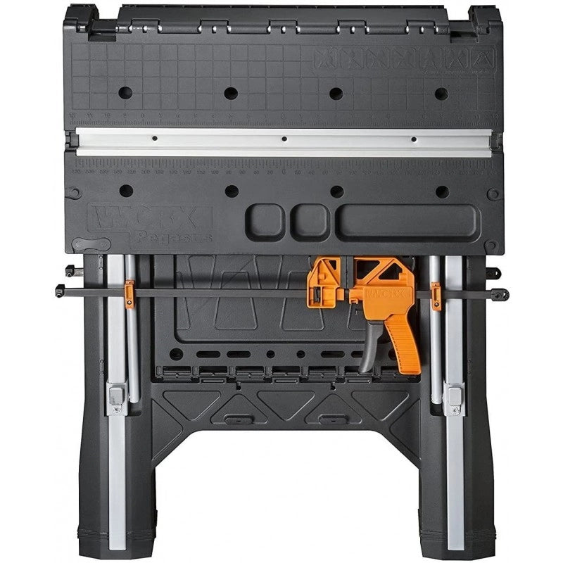 Tavolo da Lavoro Portatile WX051 Pieghevole con Morsetti 78,8x63,5 cm per Fai da Te e Officina - Worx