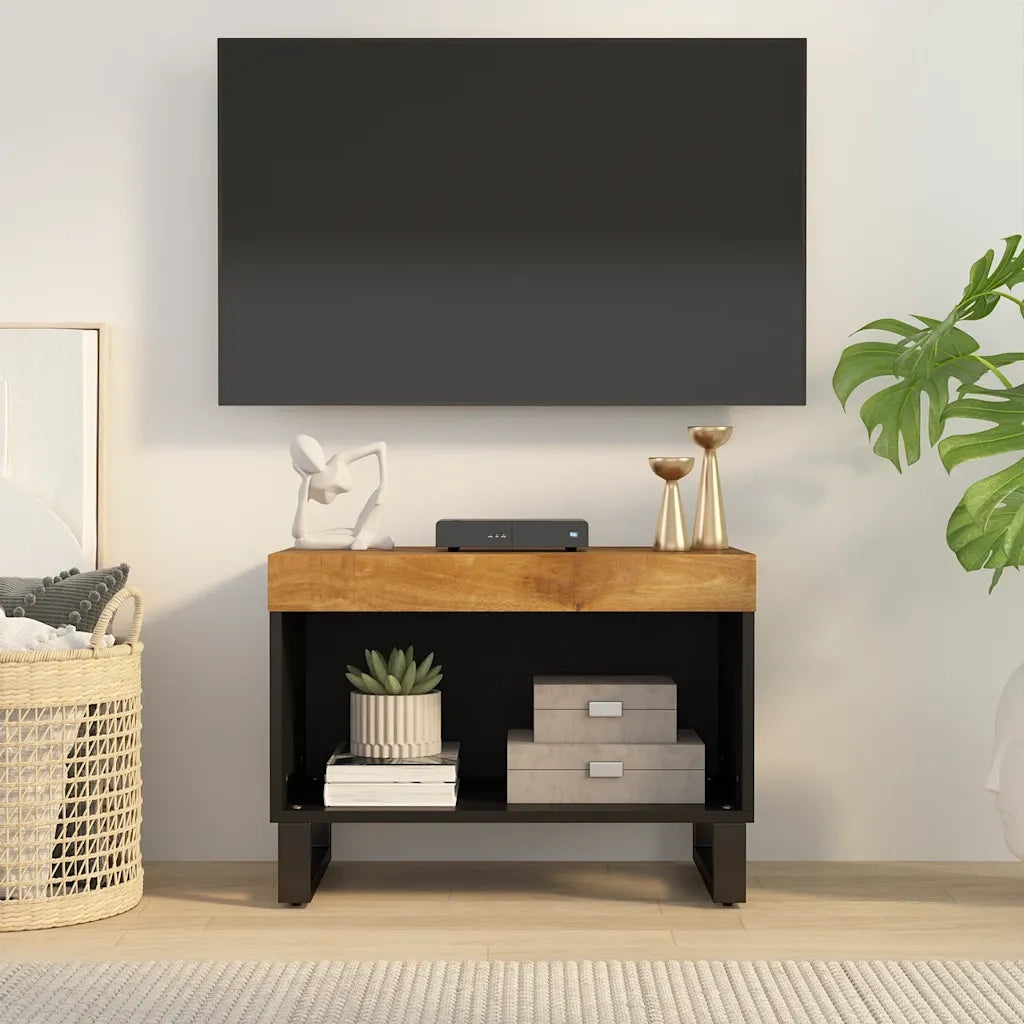 Mobile Porta TV 60x33x43,5 cm in Legno Massello di Mango 352884