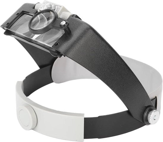 Vergrootglas Portatile con LED - 1,5X 3X 8,5X 10X - Montaggio per Testa - Per Leggere, Riparare e Fai da Te - Amplificatore - Illuminazione