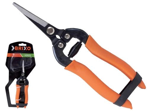 BRIXO FORBICE DA POTA ORTOFRUTTA CON LAMA RETTA IN ACCIAIO AL CARBONIO CORPO IN ALLUMINIO 18 CM