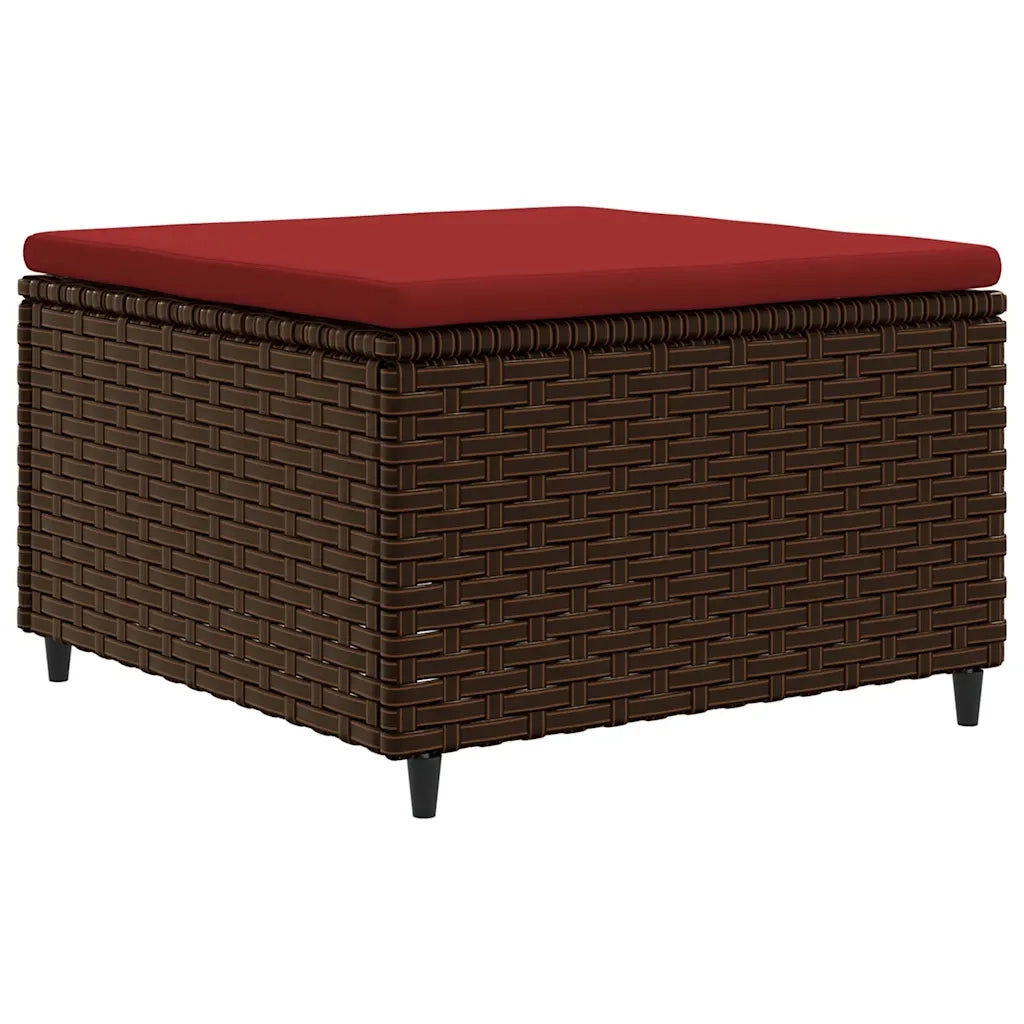Set Divani da Giardino 7 pz con Cuscini in Polyrattan Marrone 3308221