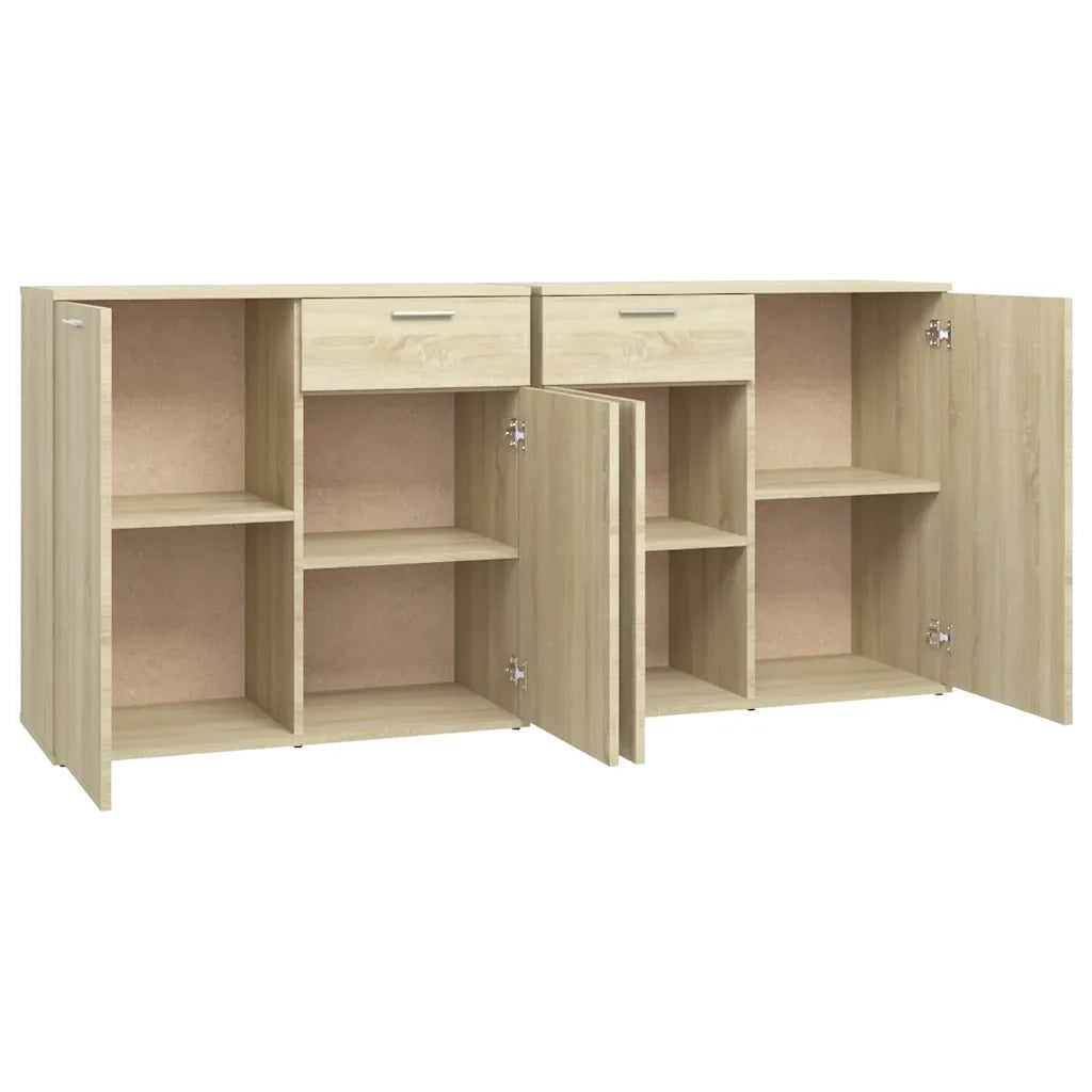 Credenza Rovere Sonoma 160x36x75 cm in Legno Multistrato 3074930
