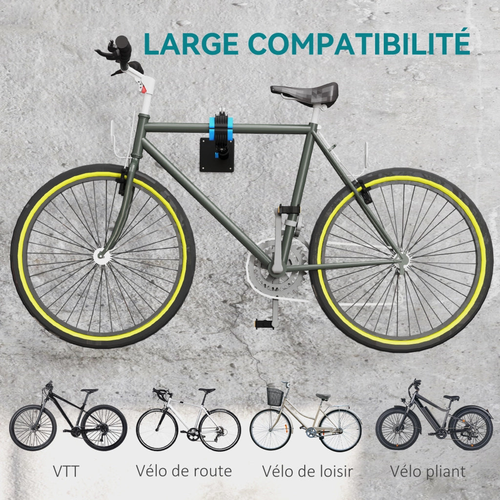 Supporto per Bicicletta Regolabile ¨C zephmum ¨C Nero 41-60x13x13cm