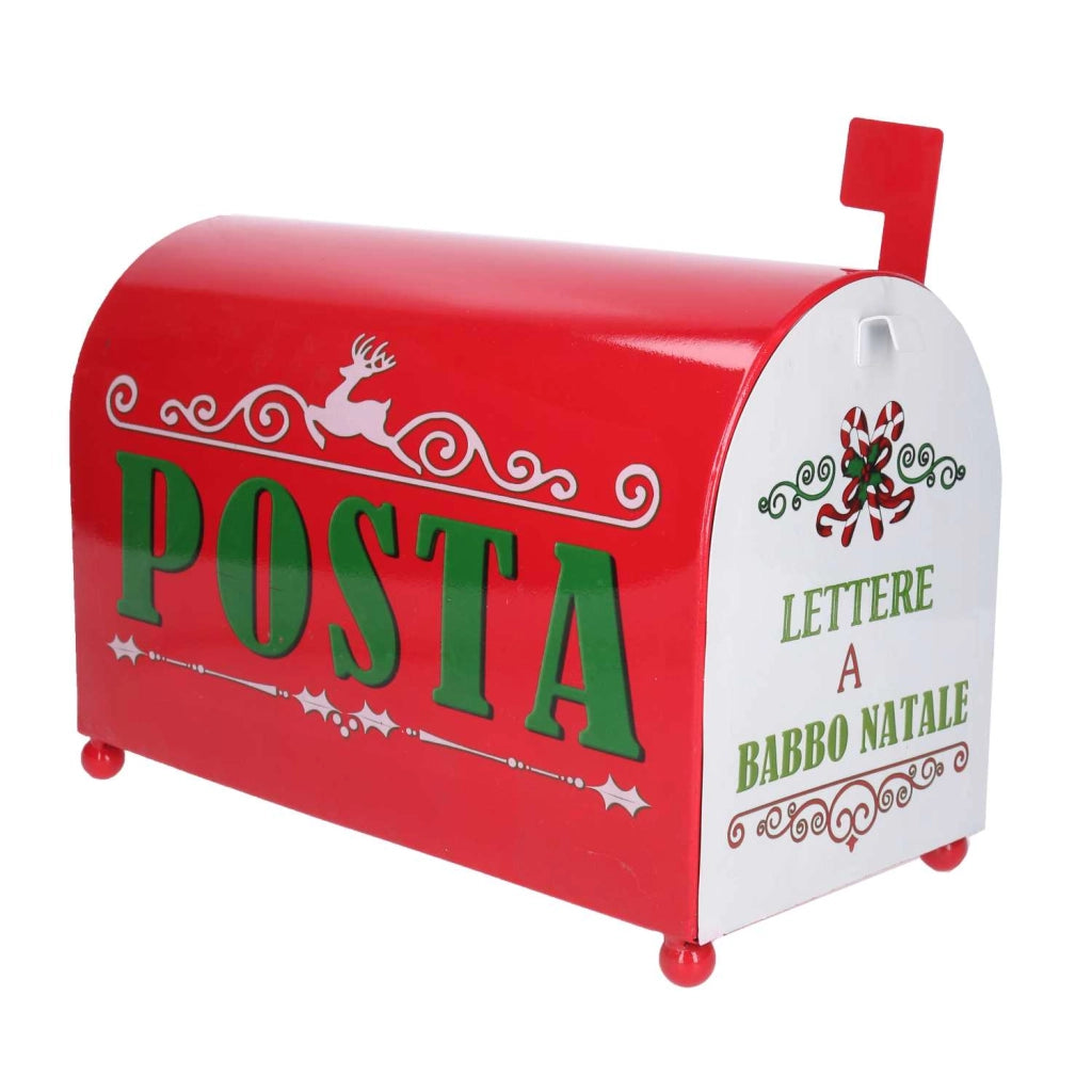 Cassetta posta metallo rosso nbd-9061 cm34x16,5h22