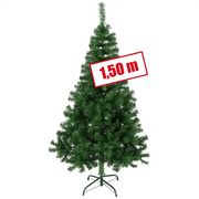 HI Albero di Natale con Supporto in Metallo Verde 150 cm 438381