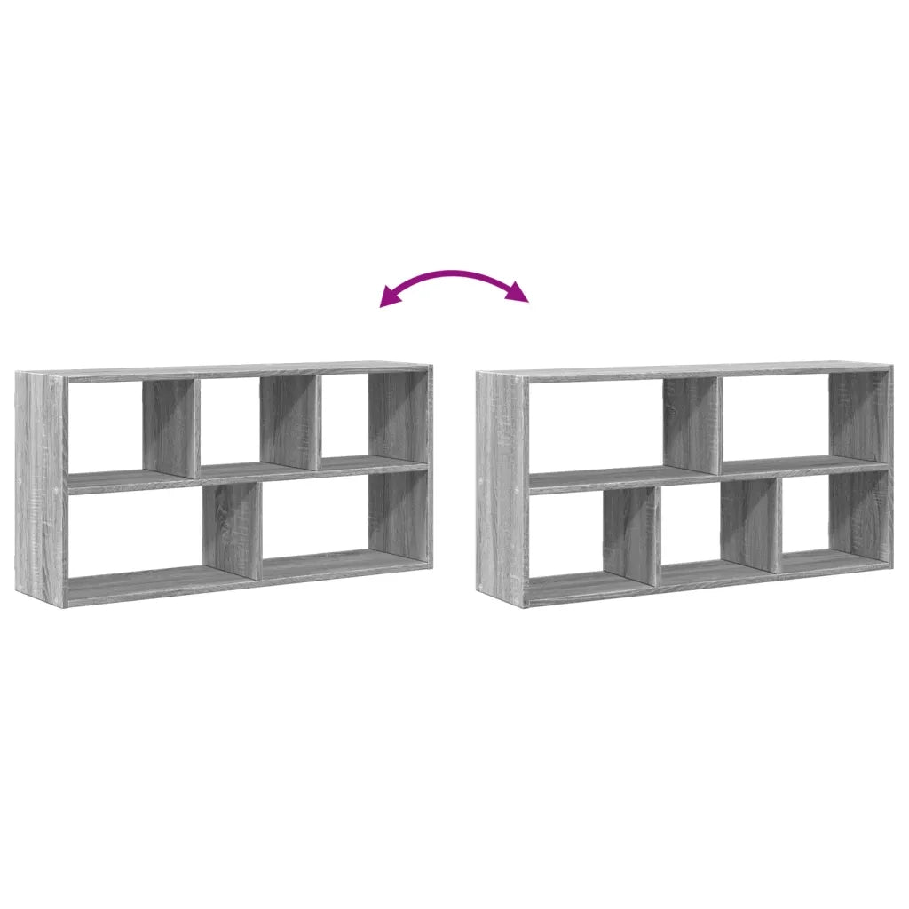 vidaXL Scaffale a Muro Grigio Sonoma 100x25x50 cm in Legno Multistrato