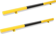 2X stopper per garage riflettenti a distanza ebonite con riflettore in gomma dura