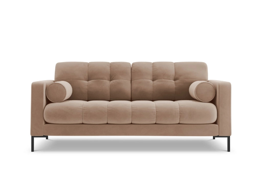 Cosmopolitan Design - Divano "Bali" 2 posti in velluto beige 