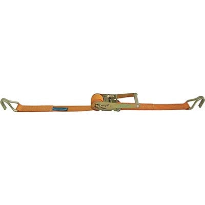 CINGHIA A TRAZIONE 2 UNCINI + CRIC 8182 ROBUR  L.MT 8,5 H.MM 50 KG 2000