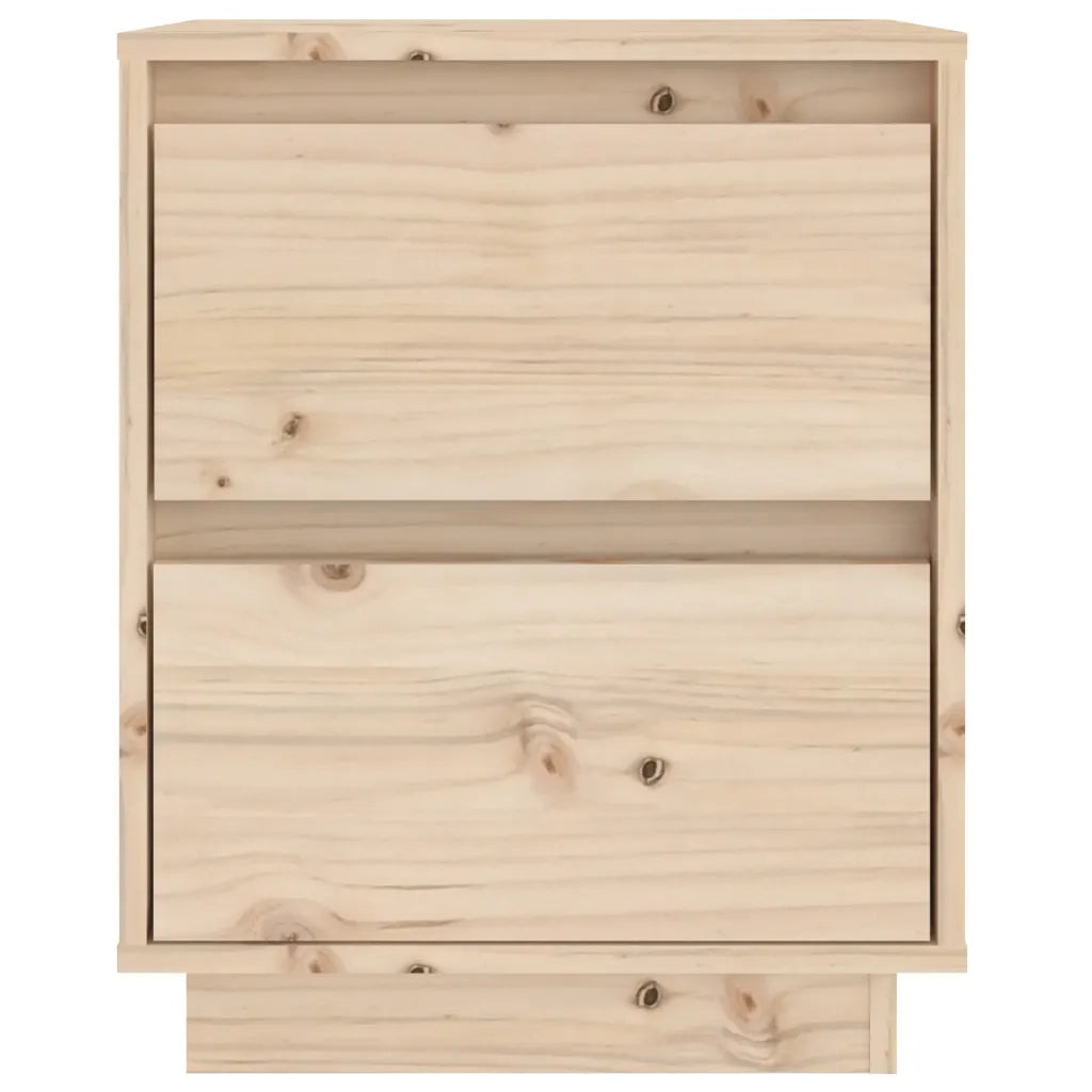 Comodino | Armadio da Notte | Mobiletto da notte 40x35x50 cm in Legno Massello di Pino