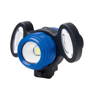 Faro LED per bicicletta impermeabile con 4 modalità di illuminazione ricaricabile tramite USB Nero / Blu Avizar