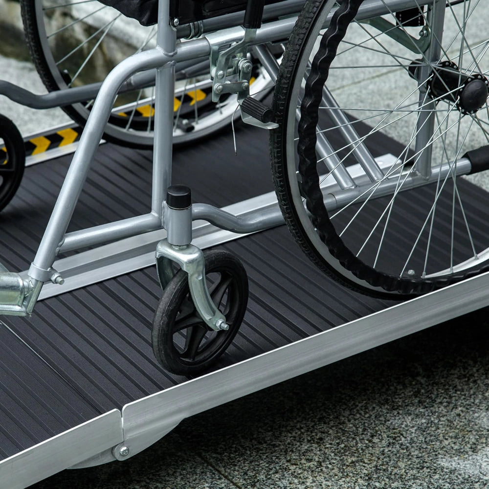 RAMPA X SEDIA A ROTELLE PIEGHEVOLE E ANTISCIVOLO CAPACITA' 272KG 152x73cm HOMCOM
