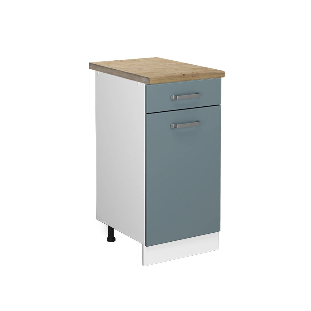 Vicco Mobiletto base per cucina Grigio-blu 40 cm , PL Rovere