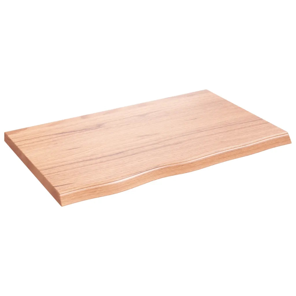 Ripiano Muro Marrone 80x50x(2-4) cm Massello Rovere Trattatocod mxl 97285
