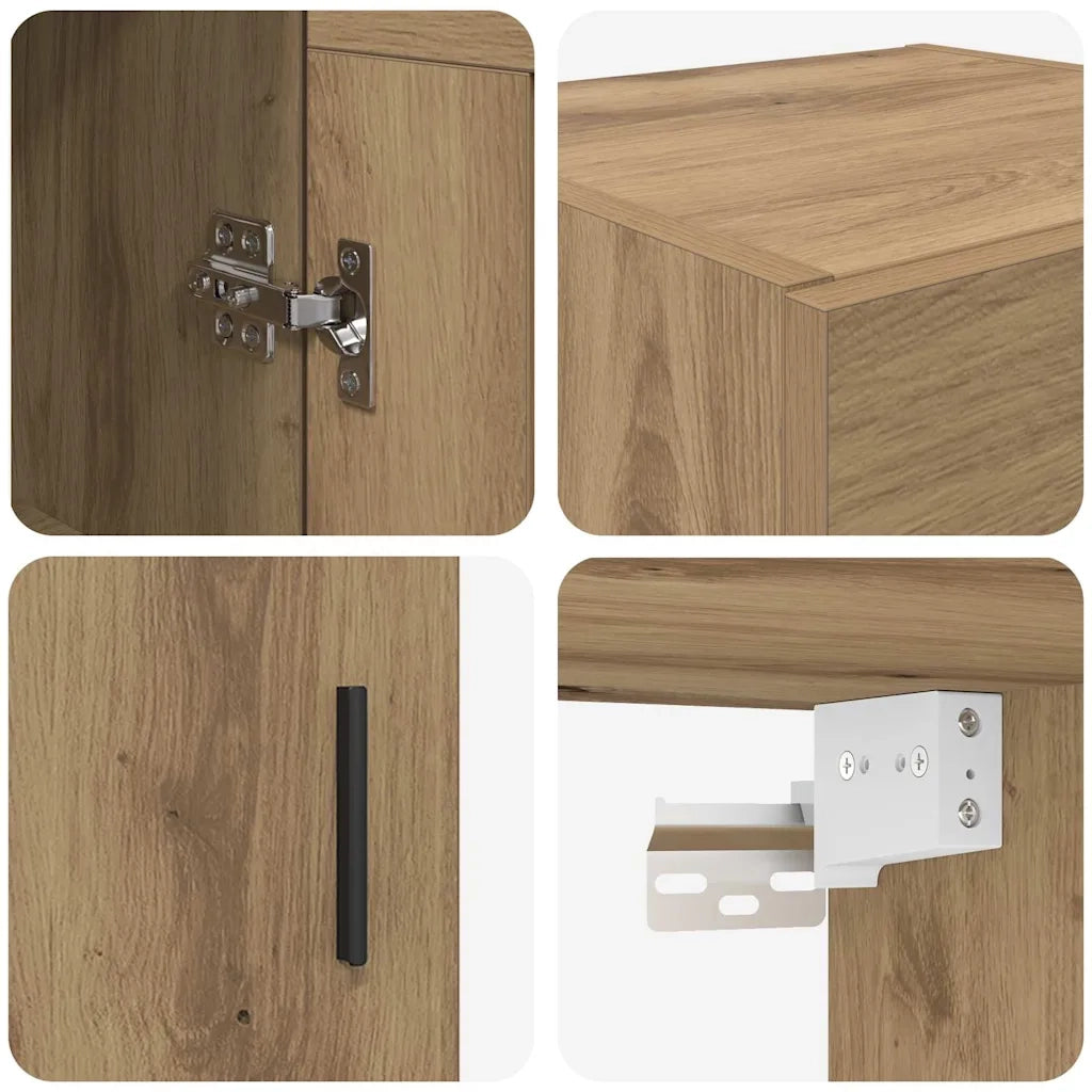 Pensile Rovere artigianale 34,5 x 34 x 90 cm Legno multistrato 882443
