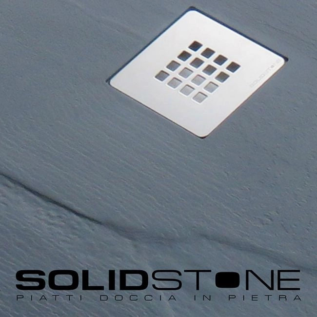 Piatto doccia in pietra SOLIDSTONE alto 2,8 cm - Ardesia Grafite RAL 7016 - Misura: 70x90 x 2,8h 