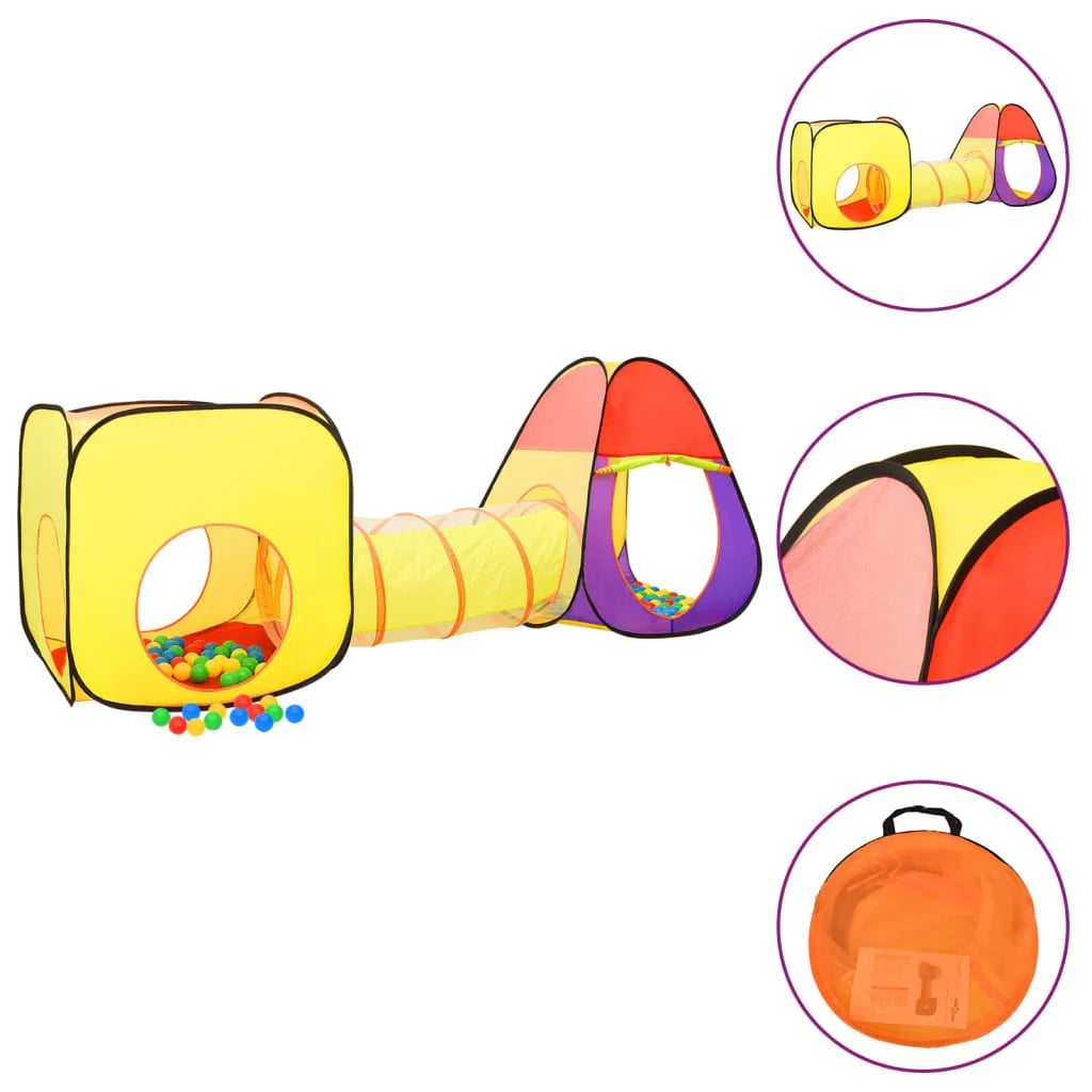Tenda da gioco per bambini 255 x 80 x 100 cm multicolore 02_0005173
