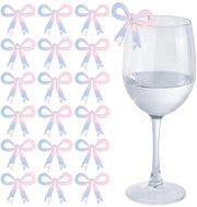 Drankmarker Strikvormig 30 Stuks Acryl Herbruikbaar Lichtgewicht Ideali per Matrimoni/Cocktail Party