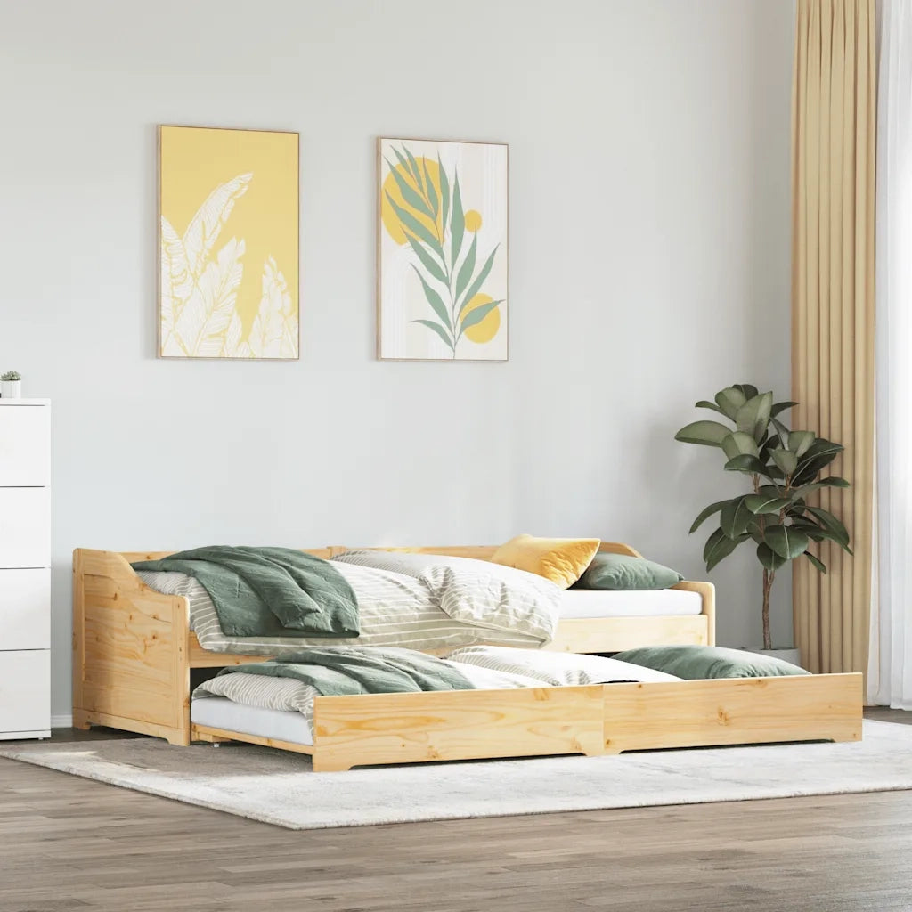 Lettino con Rotelle senza Materasso-Struttura Letto IRUN 90x200 cm