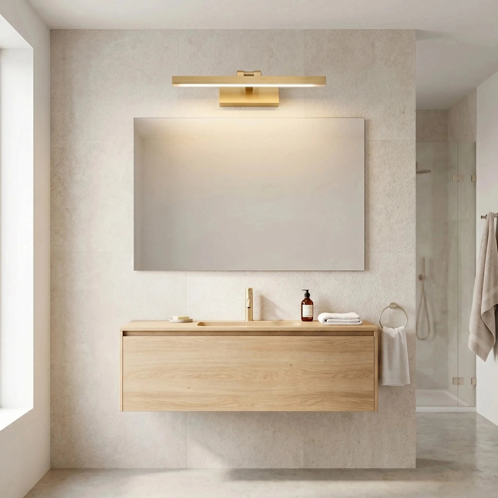 Applique Da Bagno Led APP1863-1W 40cm Brush Gold