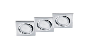 Illuminazione da Incasso da Interno a LED in Metallo Cromo