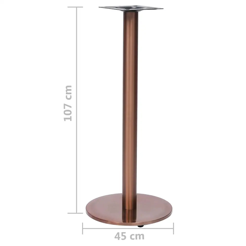 Gamba per Tavolino da Bar Oro ?45x107 cm in Acciaio Inox