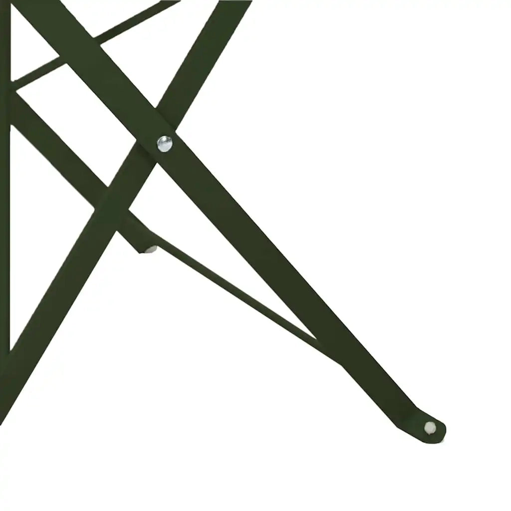 Sedia Pieghevole da Giardino 2 pz | Sedie da Esterno Verde 42 x 46 x 82cm Metallo