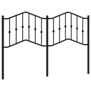 Testiera | Testata di Ricambio in Metallo Nero 140 cm