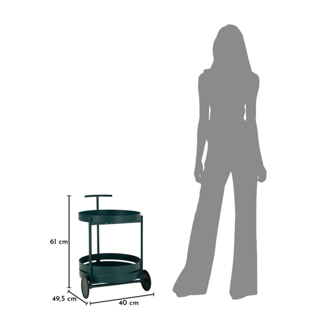 Carrello VKH1108, Beige, Metallo, 40x49,5x61 cm