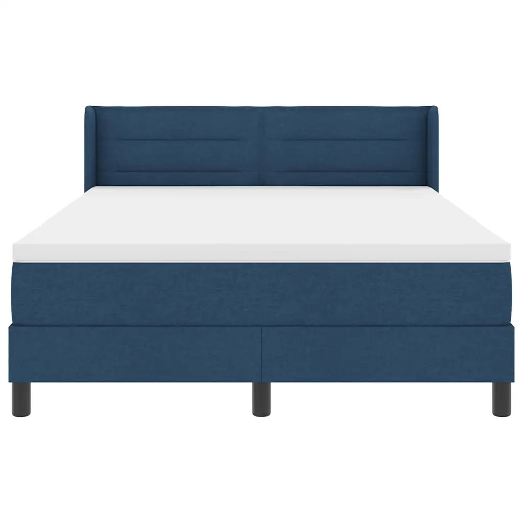 Letto a molle con testiera Blu Scuro 200 x 160 cm Tessuto 3341054