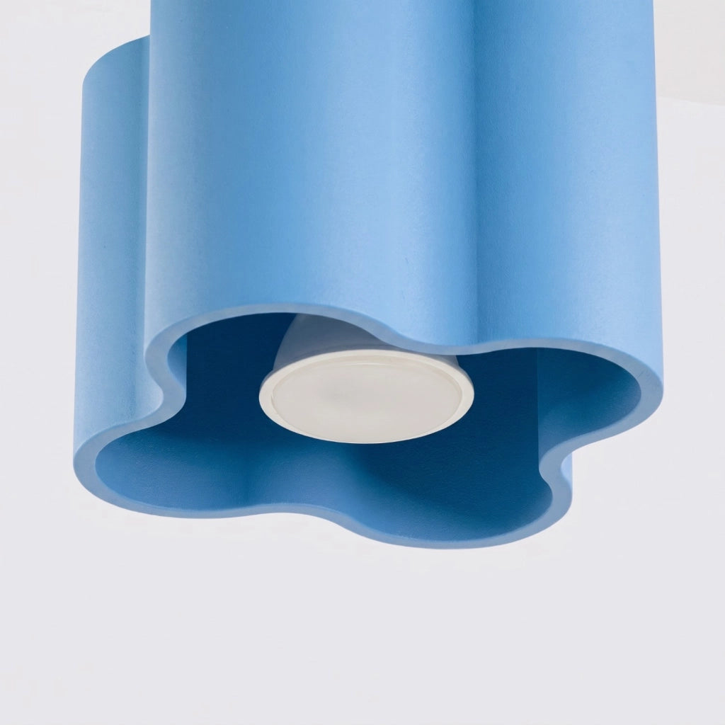 Plafoniera OVIO 1 azzurra GU10