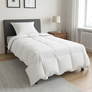 Set Duvet e Cuscino da Letto 2 pz Bianco Fibra di bambù 3431499