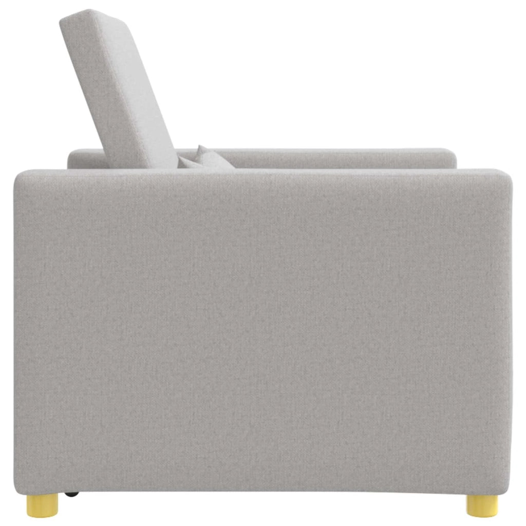 Divano letto estraibile singolo con ruote Grigio nuvola Tessuto 42002694