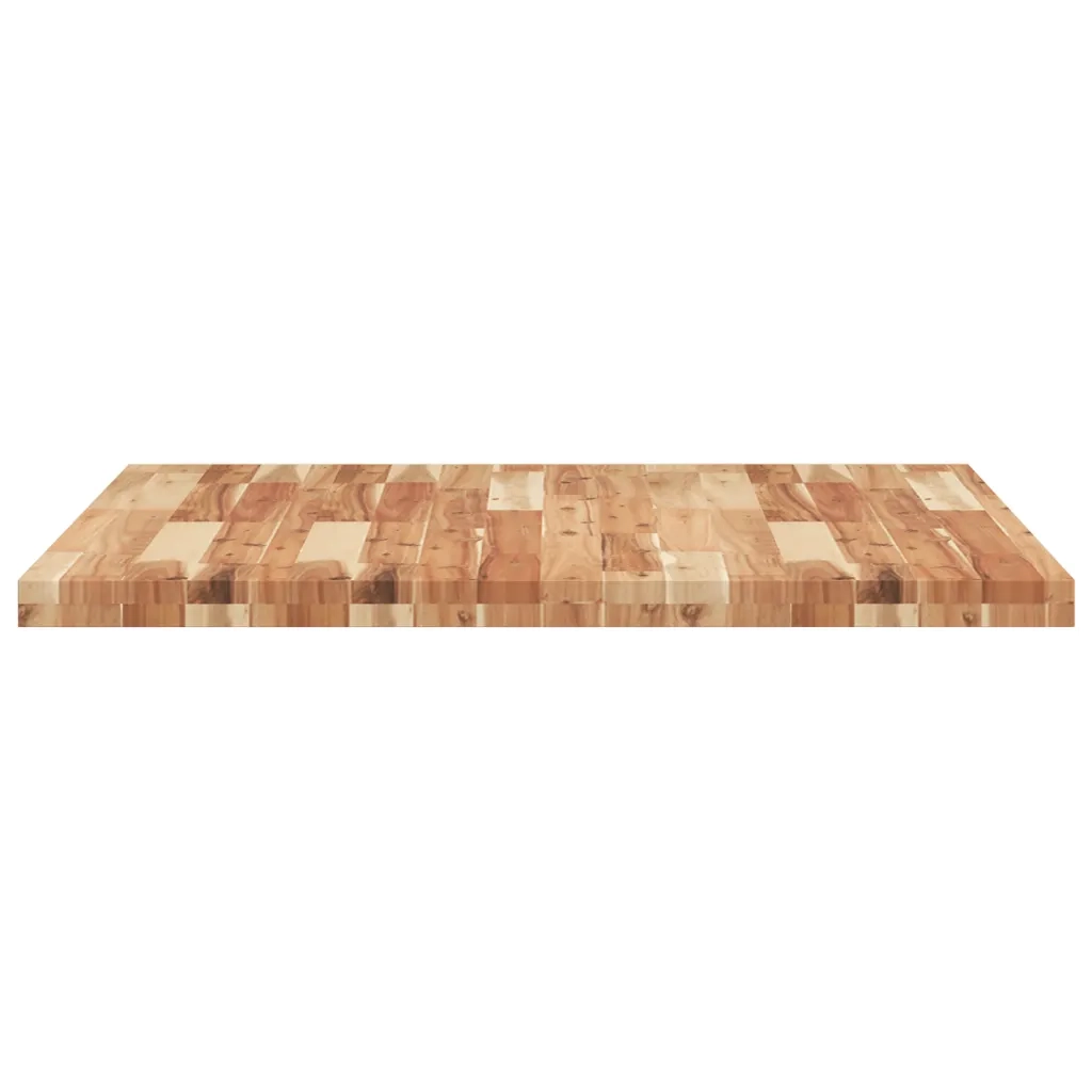 Piano Tavolo | Superficie Tavolo | Piano Scrivania Quadrato 90x90x4 cm in Legno Massello di Acacia