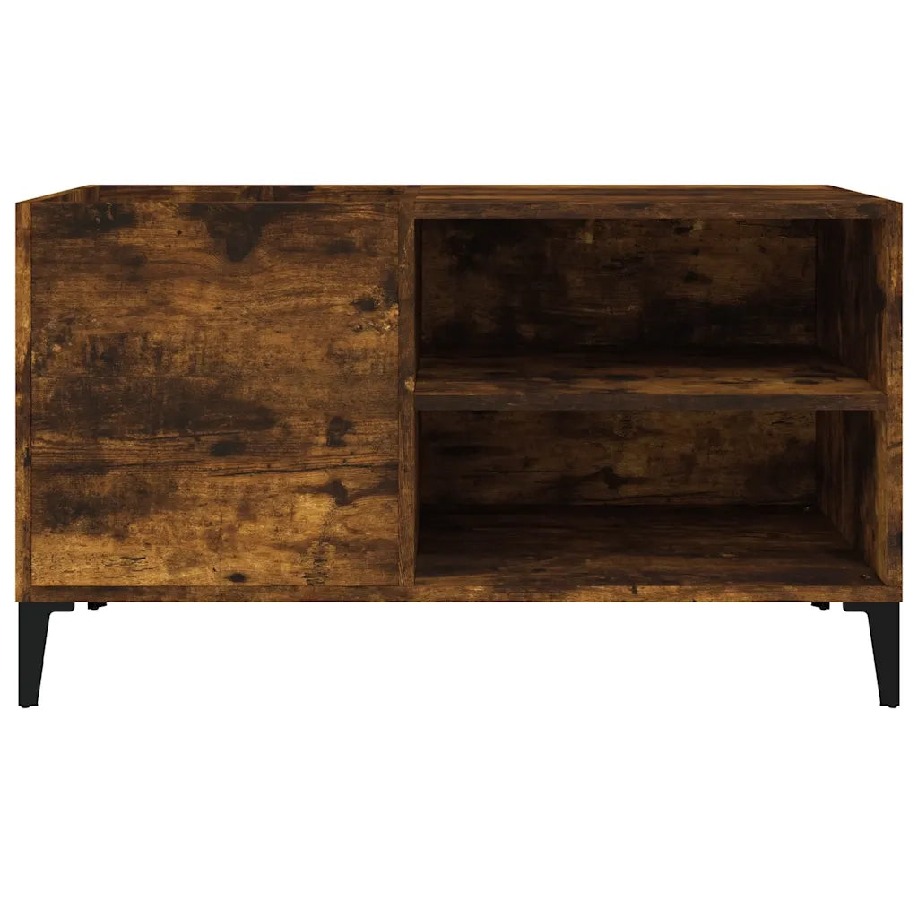 Mobile Porta Dischi Rovere Fumo 84,5x38x48 cm Legno Multistrato CFW8241140