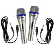 Trade Shop - Coppia 2 Microfoni Dinamici Professionali Fy-48k Meeting Conferenze Karaoke Cw505 -