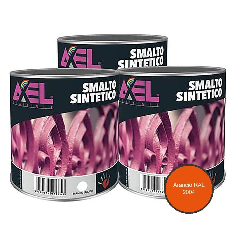 Smaltino axel 125 ml per ferro e legno *** colore- arancio ral 2004, confezione 1