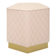 Pouf VKH353, Rosa, Legno, 38x38x38 cm