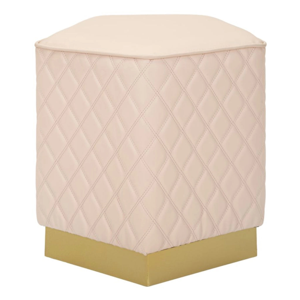 Pouf VKH353, Rosa, Legno, 38x38x38 cm