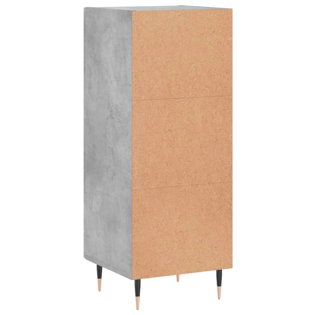Buffet credenza cassettiera armadio mobile contenitore organizer per cucina soggiorno salotto 34,5 x 34 x 90 cm legno ingegnerizzato grigio 02_0031888