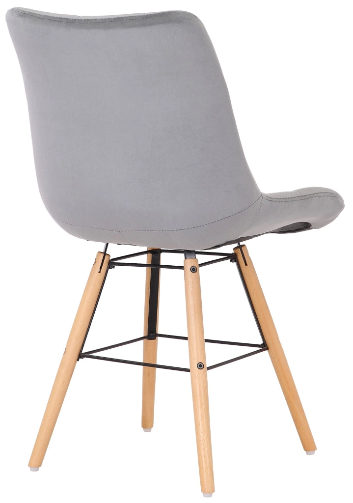 Sedia Leni Velvet grigio