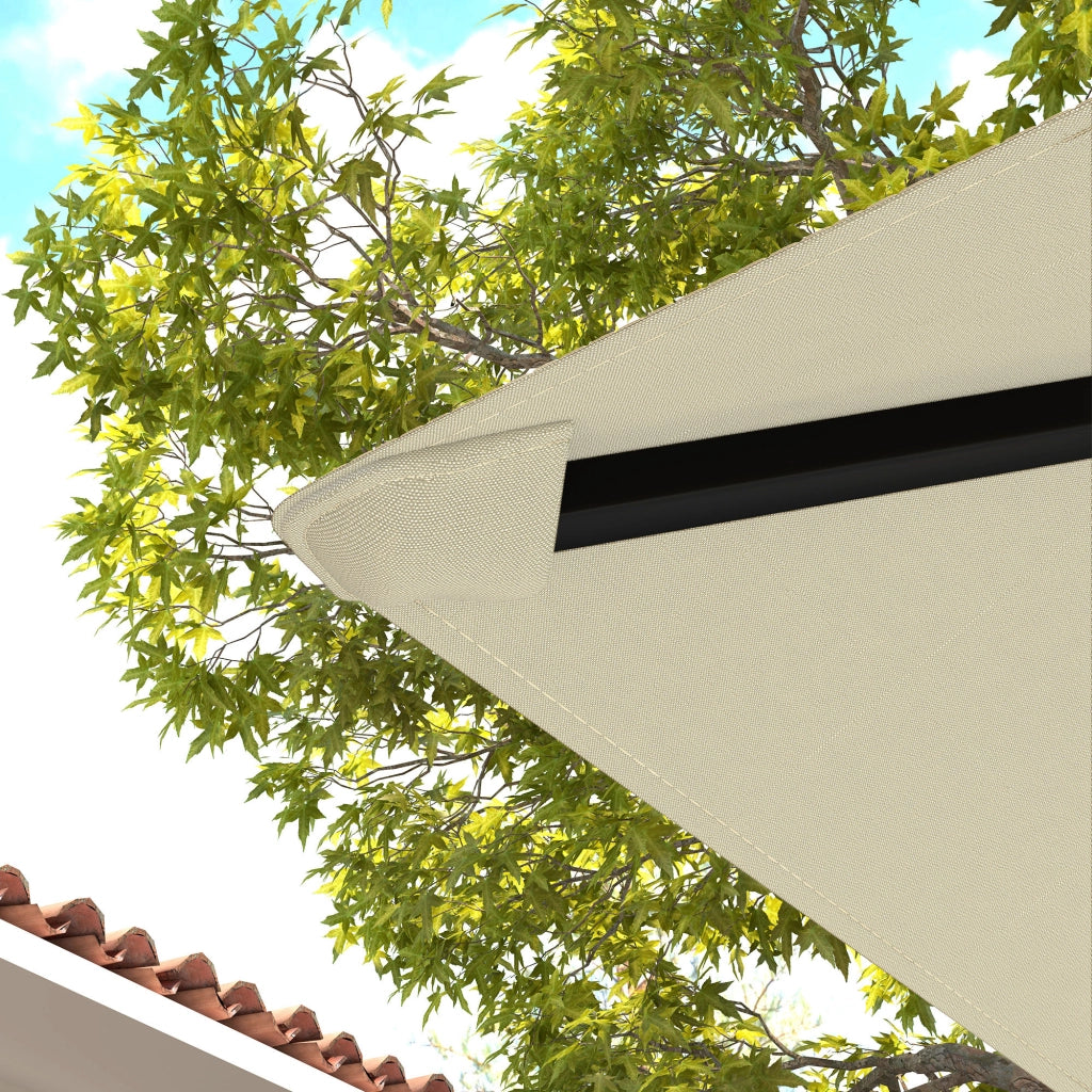 Copertura per Gazebo 3x3 m ¨C Zephmum ¨C Tessuto Oxford 600D Bianco Crema